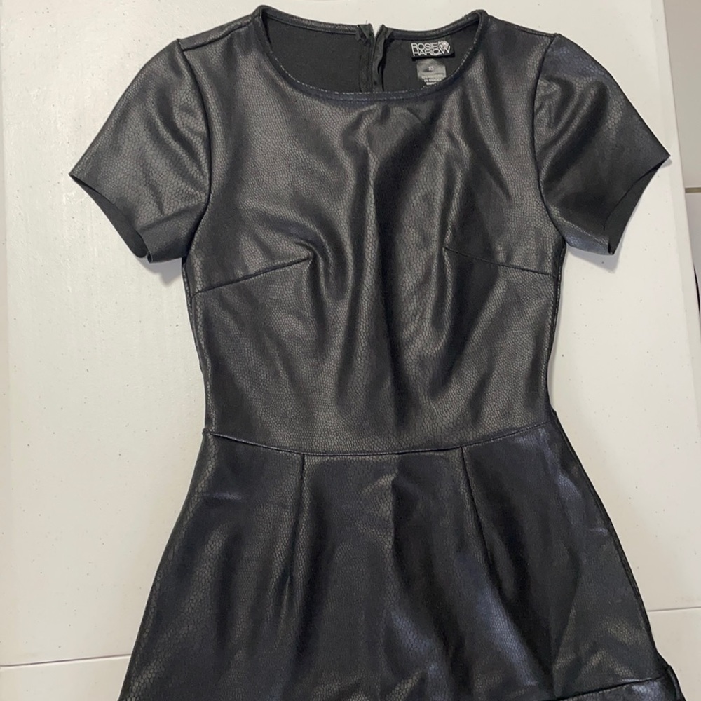 women’s XS faux leather dress